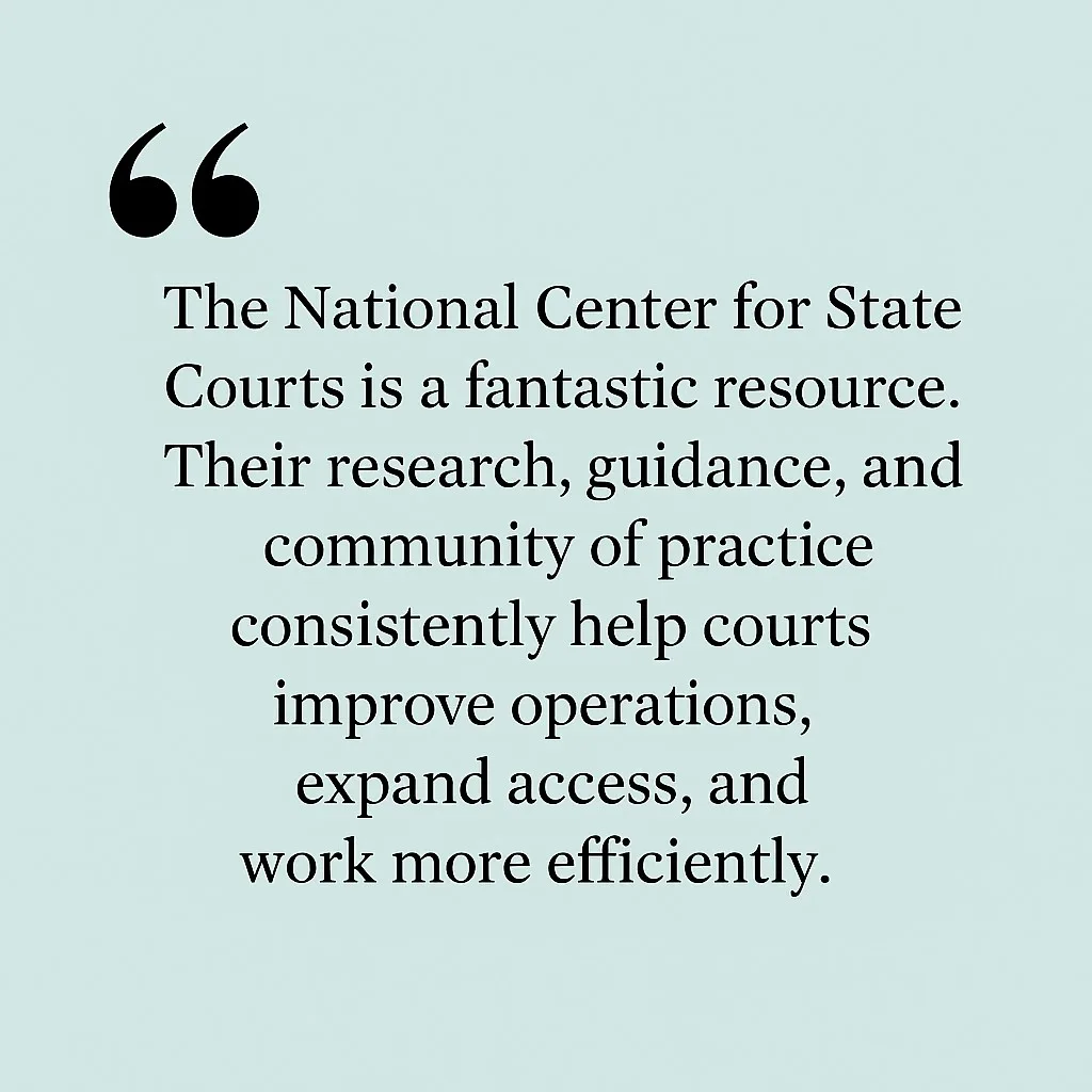 National Center for State Courts is a fantastic resource quote